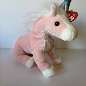 Ty Large Plush Beanie Buddy - Charmer ( pink Unicorn ) MWMT